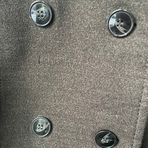 H&M double-breasted dark grey jacket size L unisex - Picture 3 of 11